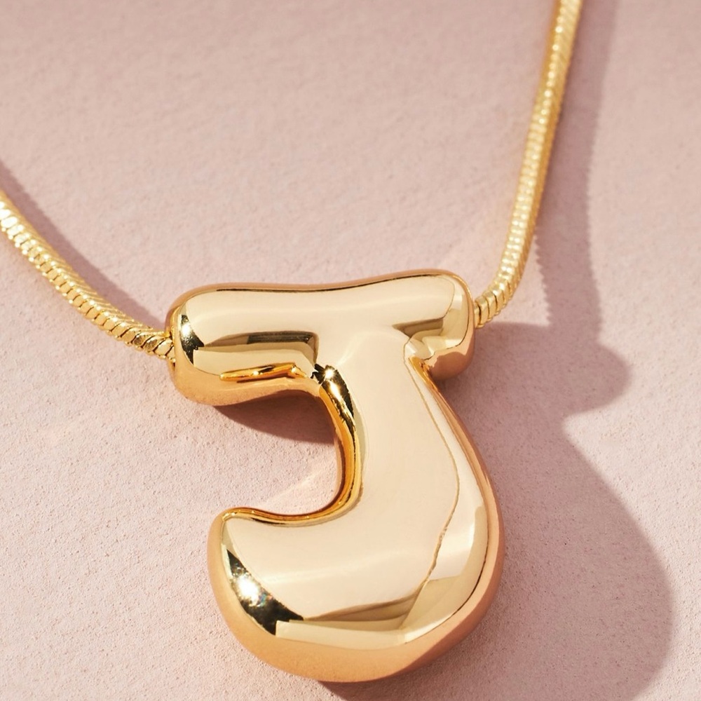 Anthropologie Letter J Necklace